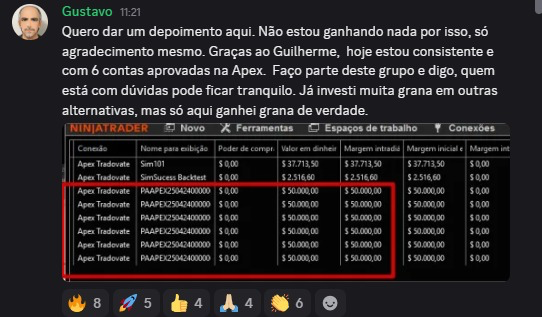 Depoimento de aluno: 6 contas aprovadas na Apex